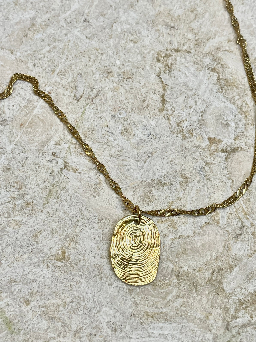 [SAMPLE] Fingerprint Necklace