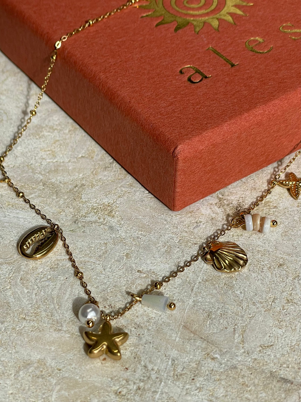 [SAMPLE] Ocean Charm Necklace