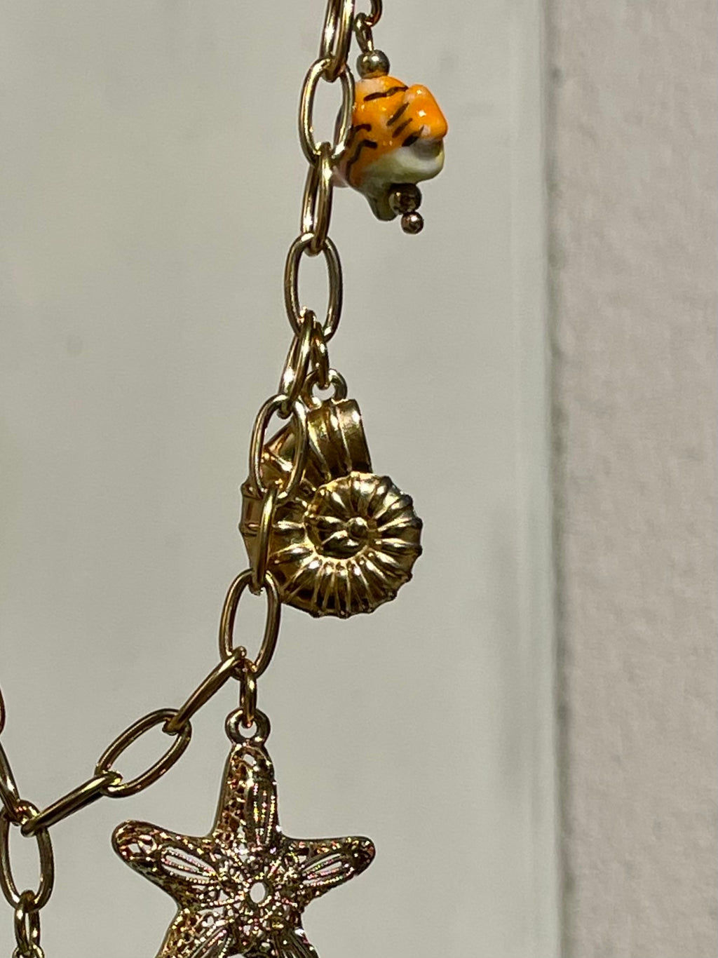 [SAMPLE] Seashells Chunky Charm Necklace