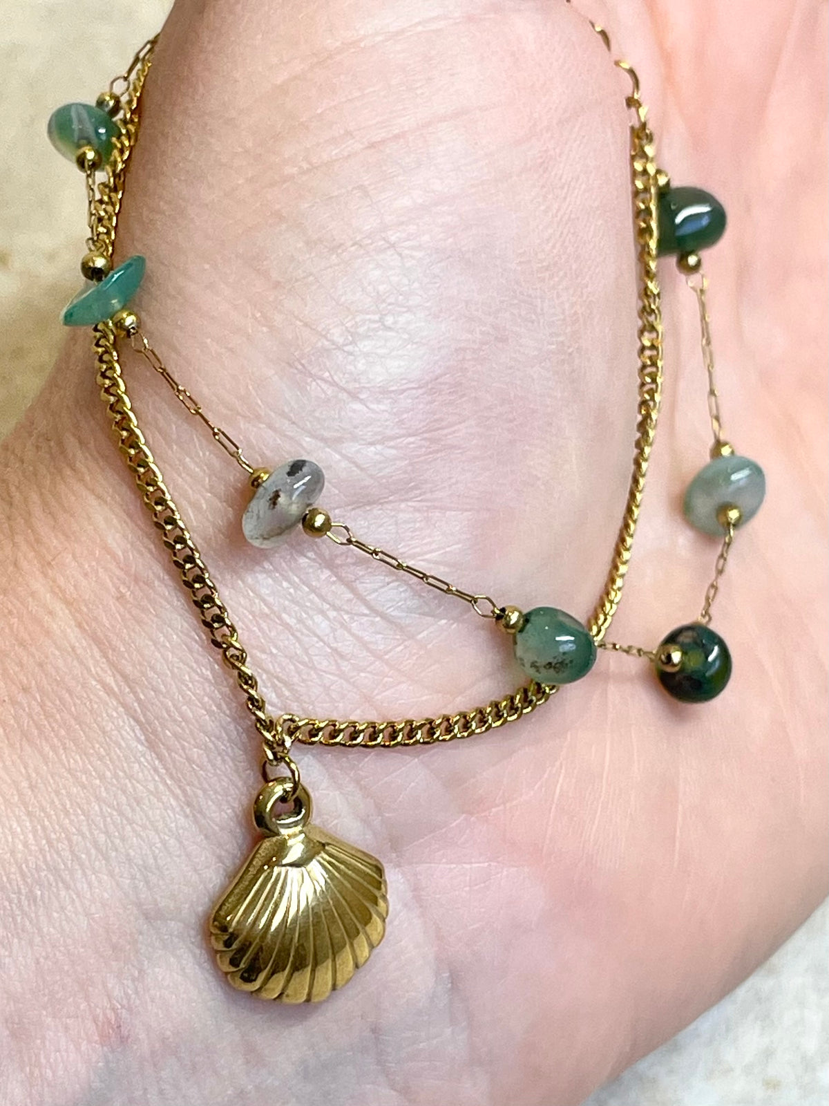 [SAMPLE] Shell Charm Bracelet