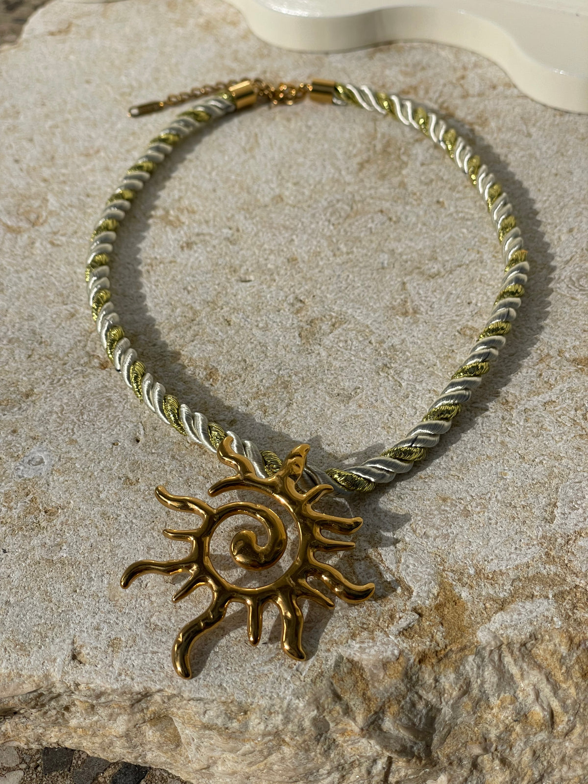 [SAMPLE] Spiral Sun Rope Necklace