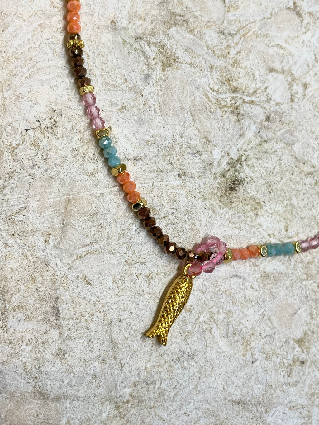 [SAMPLE] Beaded Necklace With Removable Charm (Copy)