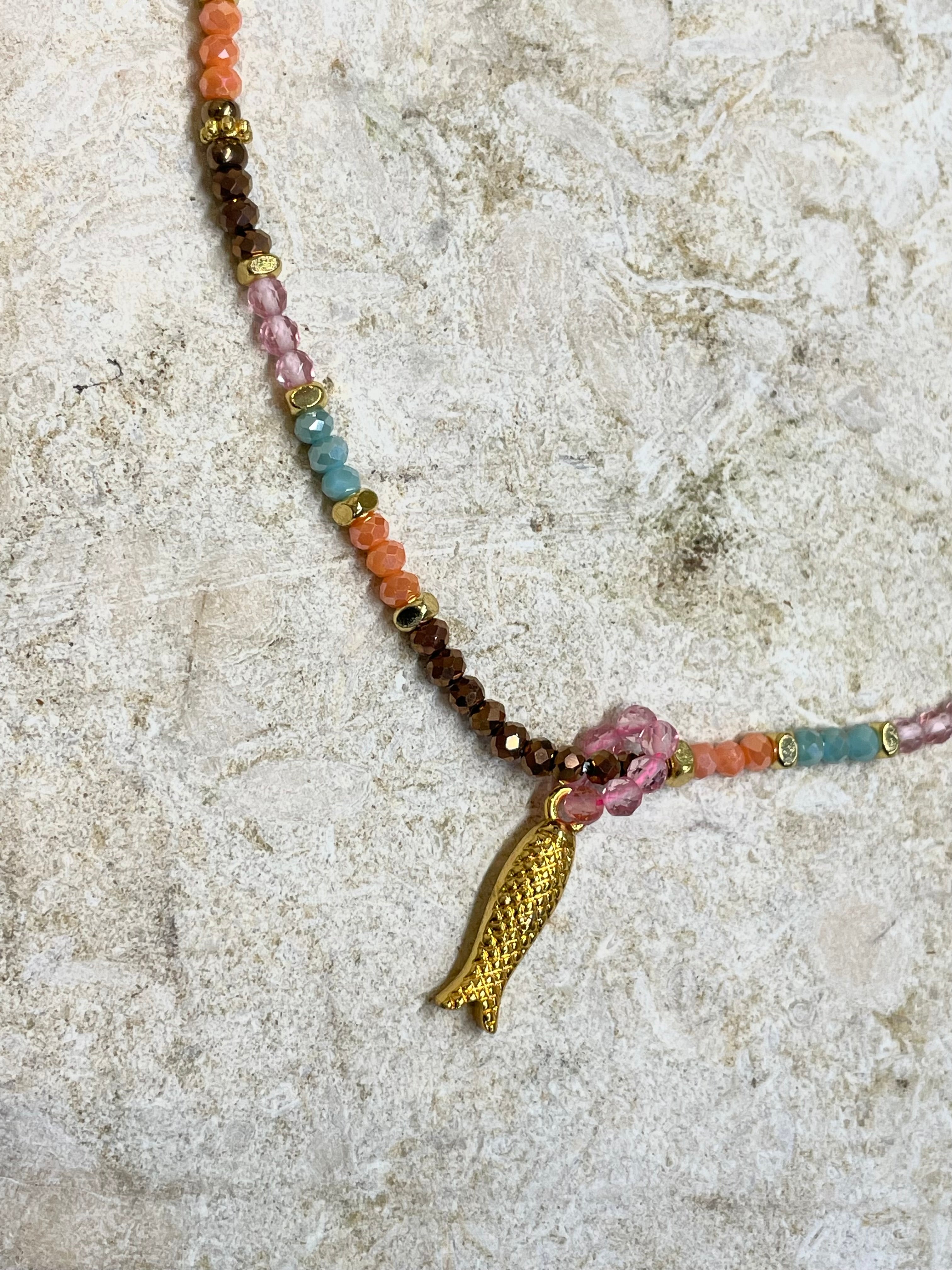 [SAMPLE] Beaded Necklace With Removable Charm (Copy)
