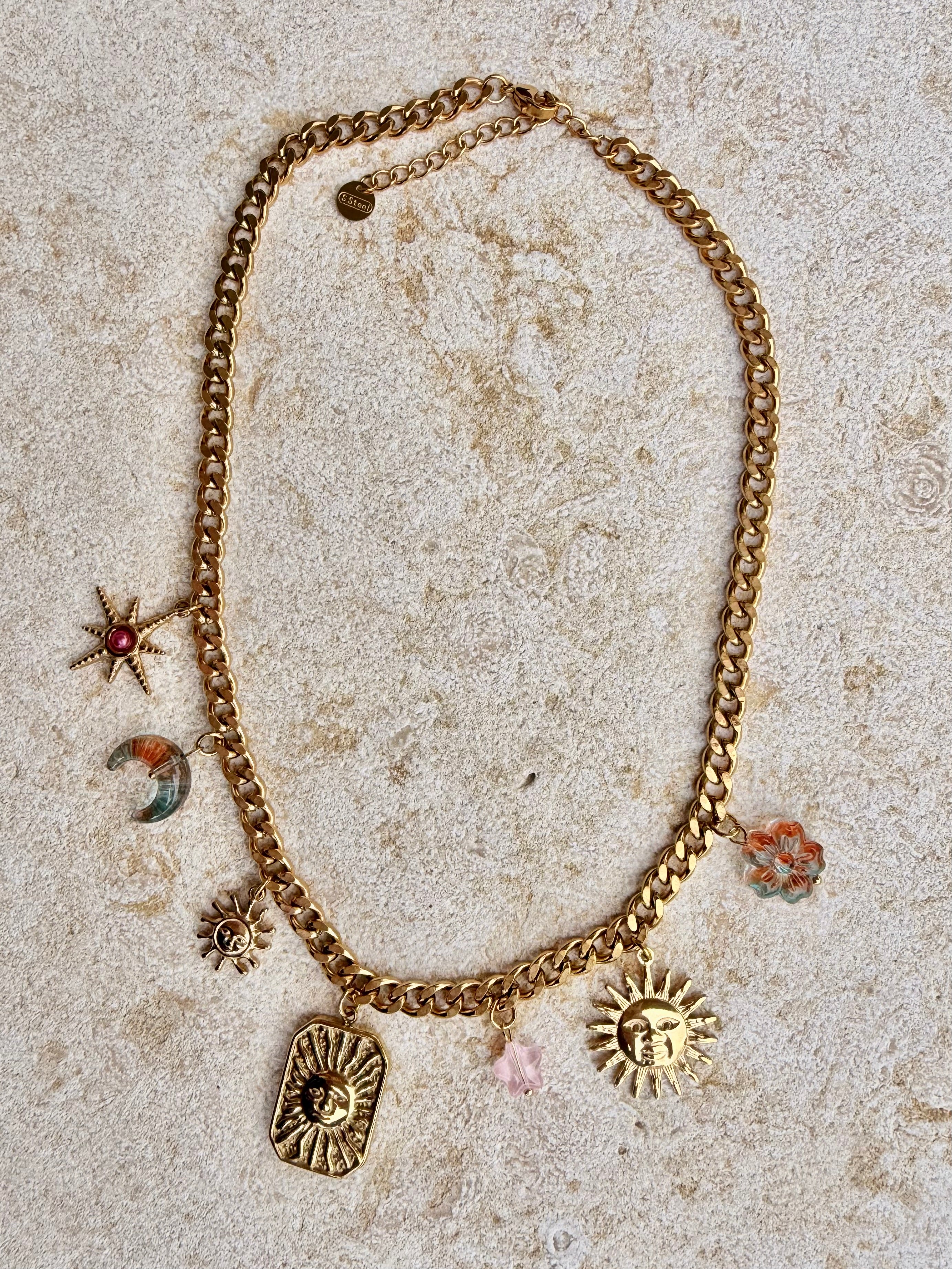 [SAMPLE] Suns Chunky Charm Necklace