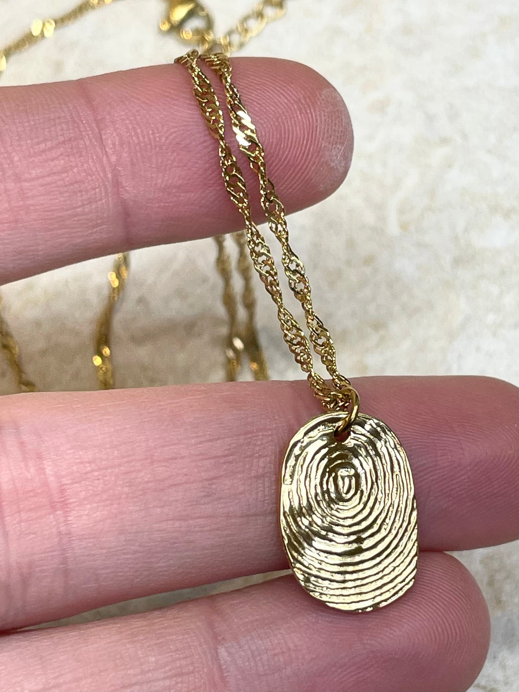 [SAMPLE] Fingerprint Necklace