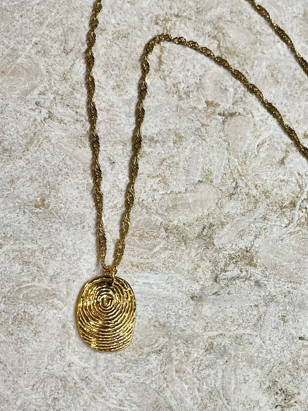 [SAMPLE] Fingerprint Necklace