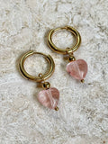 [SAMPLE]  Pink Heart Hoops