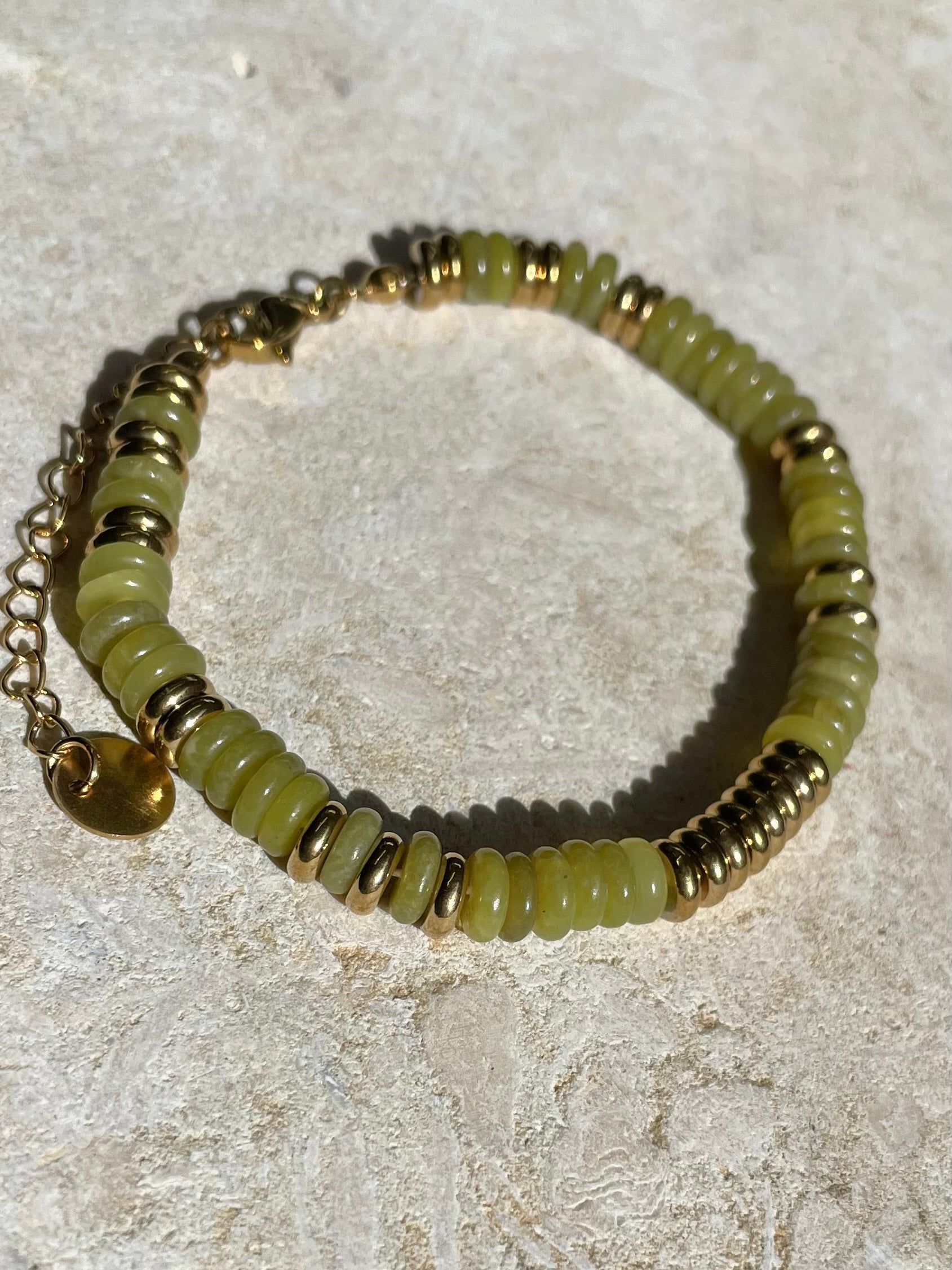 [SAMPLE] Green Hues Bracelet