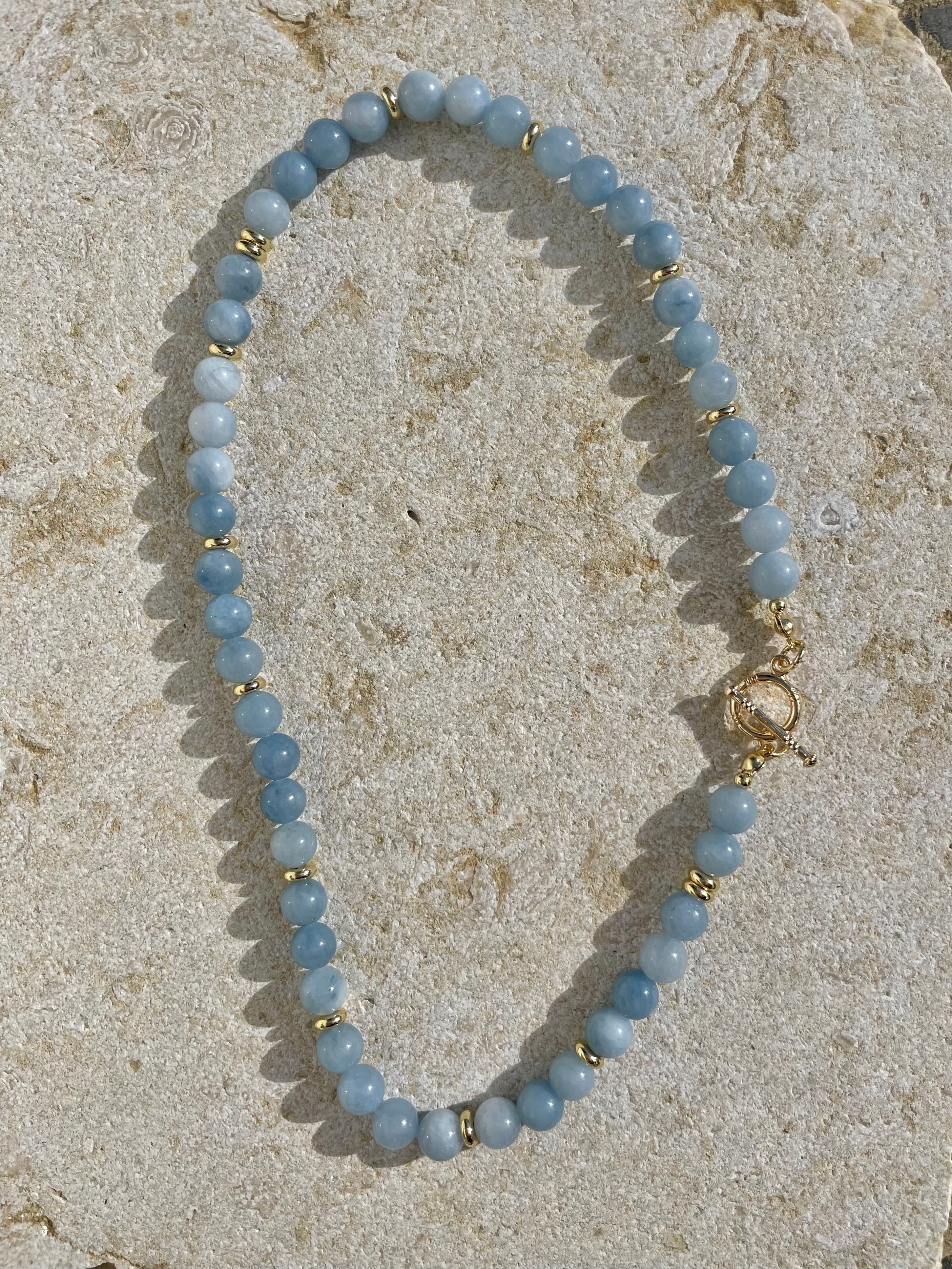 [SAMPLE] Beaded Necklace Blue