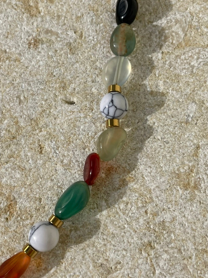 [SAMPLE] Mixed Gemstone Beaded Necklace