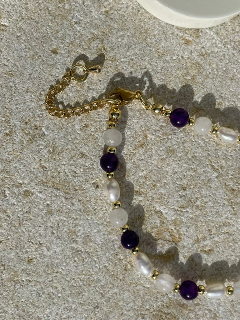 [SAMPLE] Freshwater Pearl Gemstone Beaded Necklace