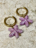 [SAMPLE] Lilac Starfish Hoops