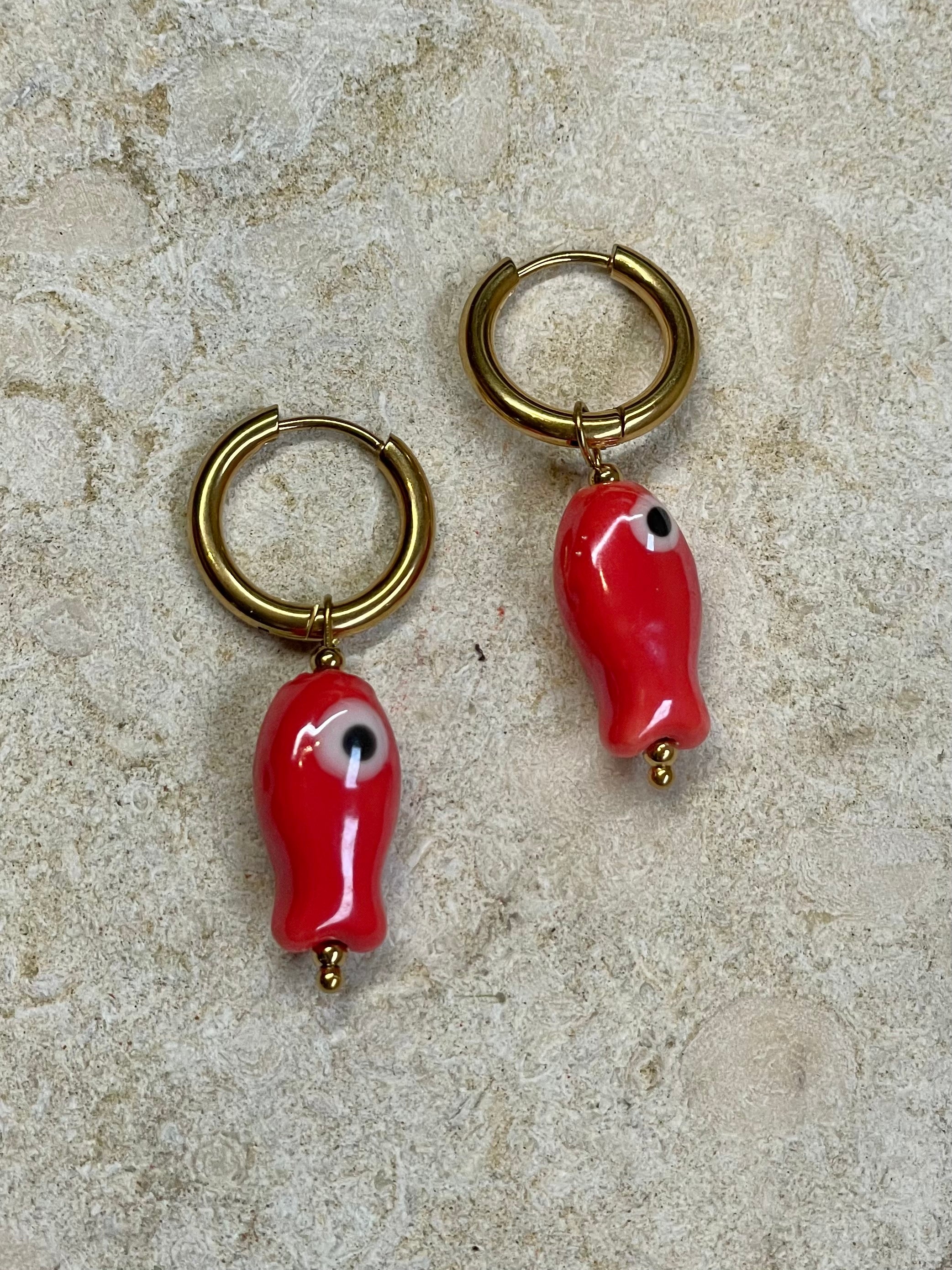 [SAMPLE] Red Fish Hoops