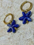[SAMPLE] Navy Starfish Hoops