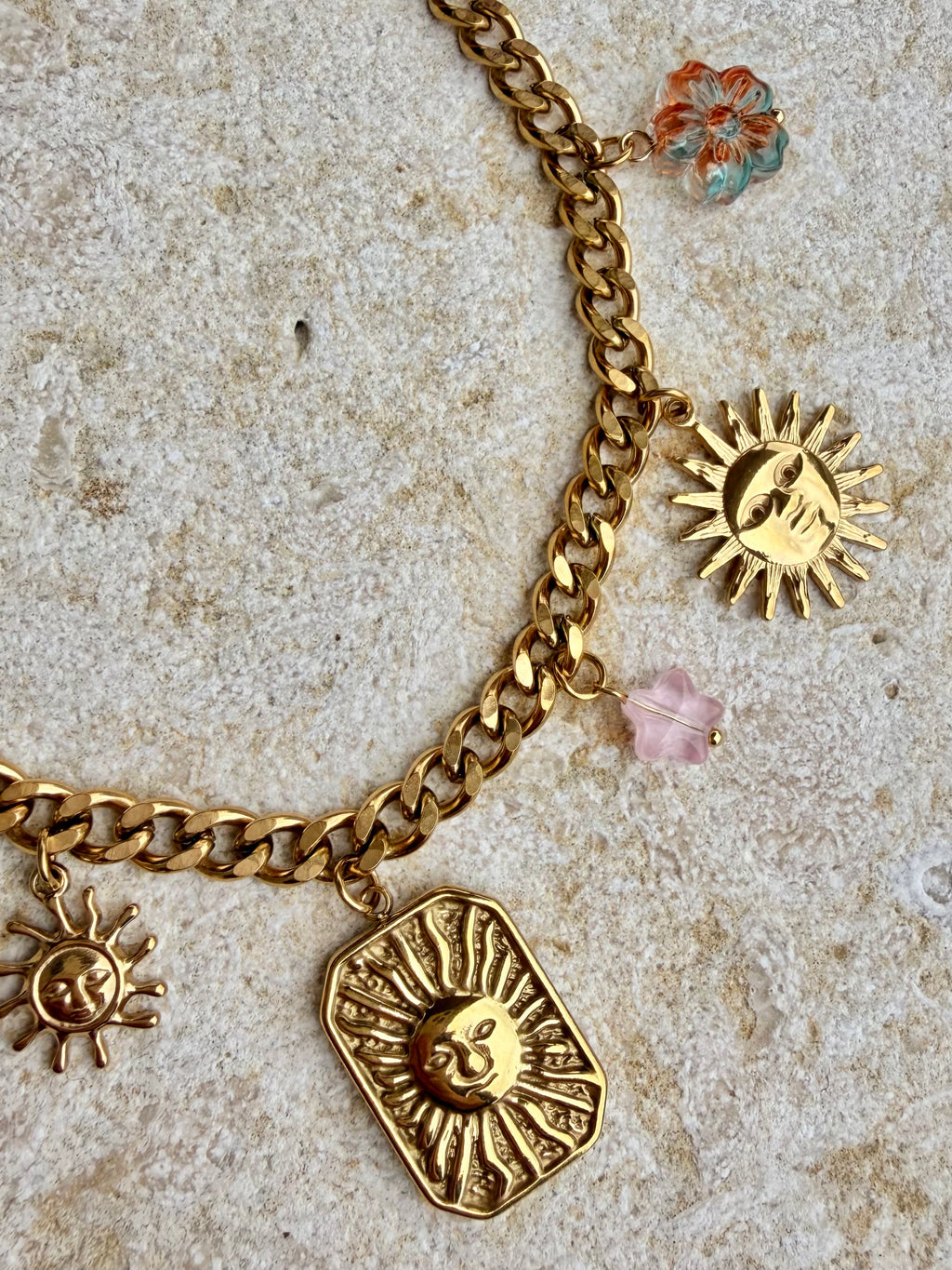 [SAMPLE] Suns Chunky Charm Necklace