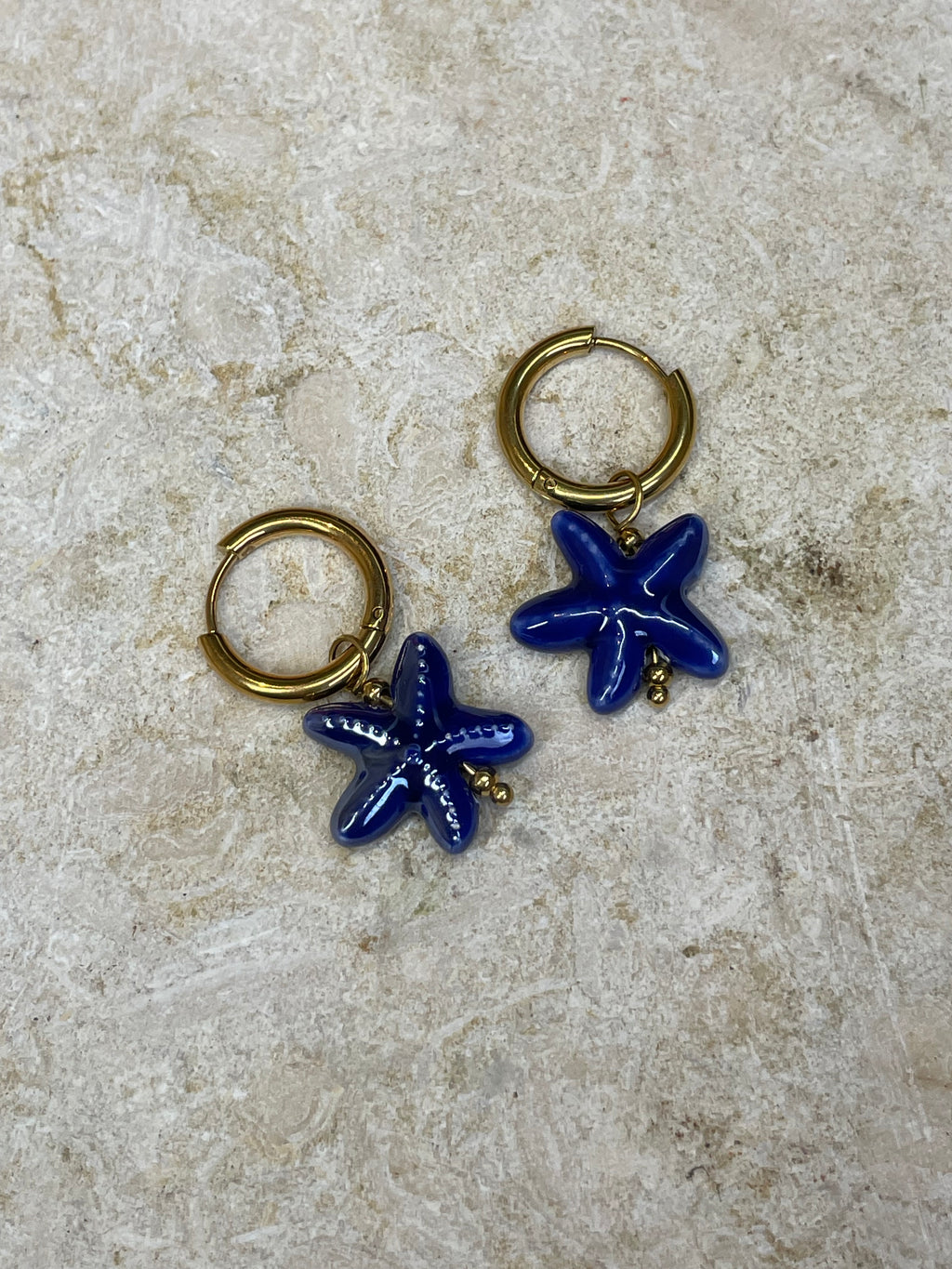 [SAMPLE] Navy Starfish Hoops