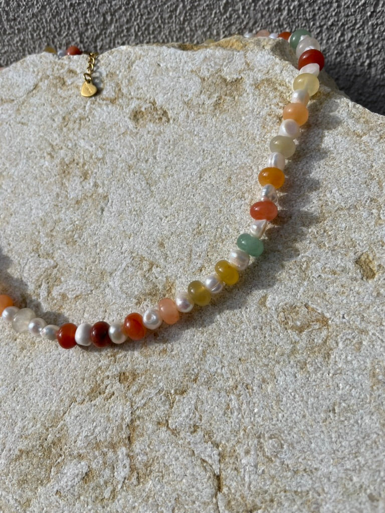 [SAMPLE] Freshwater Pearl Multicolour Beaded Necklace