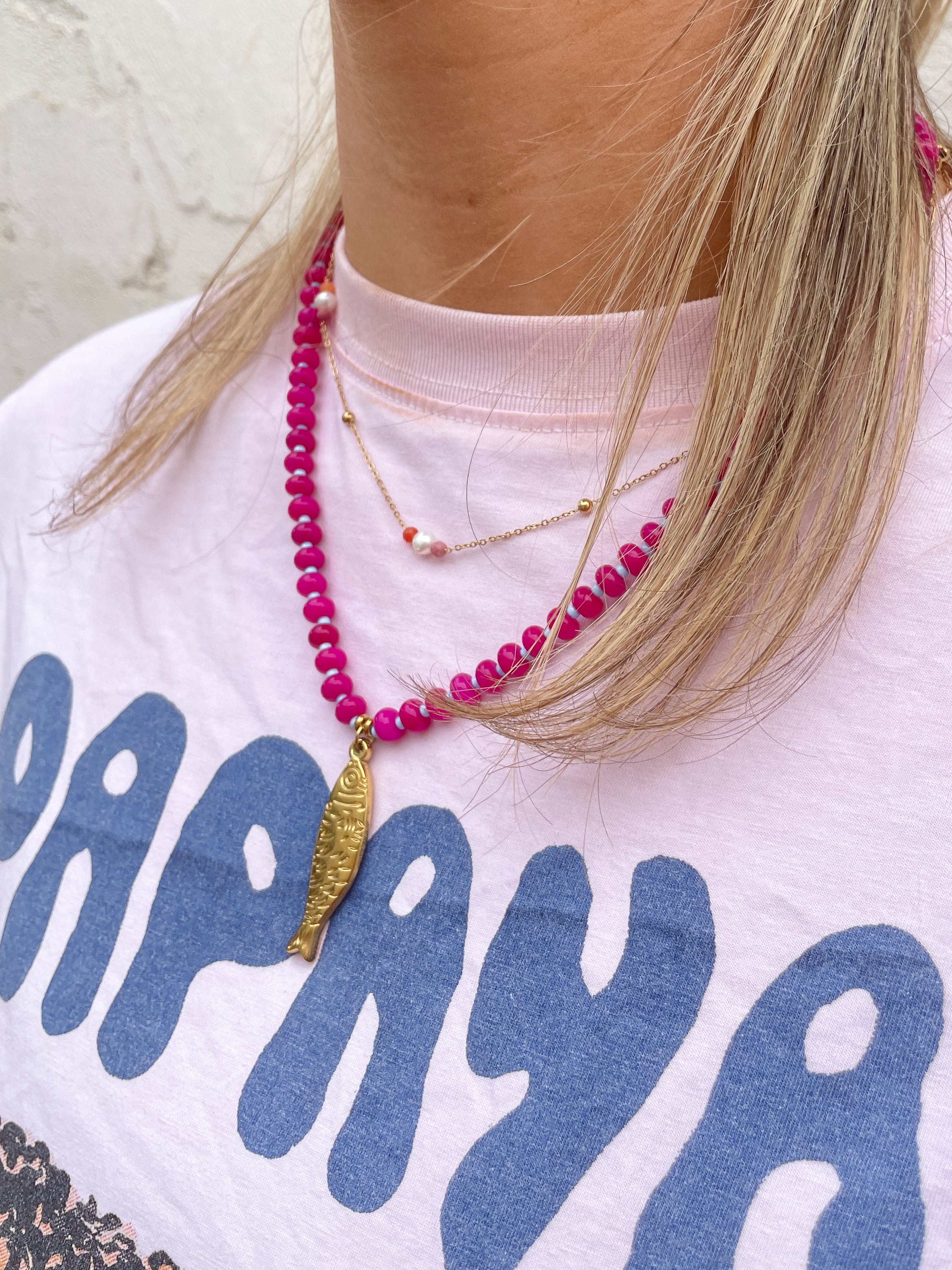 Fish Necklace - Blue
