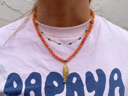 Fish Necklace - Orange