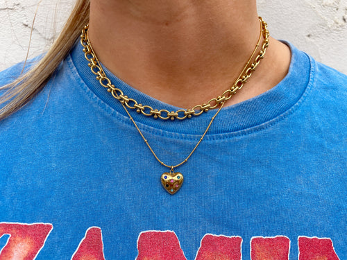 'LOVE' Heart Necklace