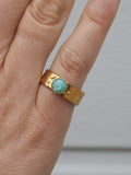 [SAMPLE] Star Gemstone Ring - Amazonite