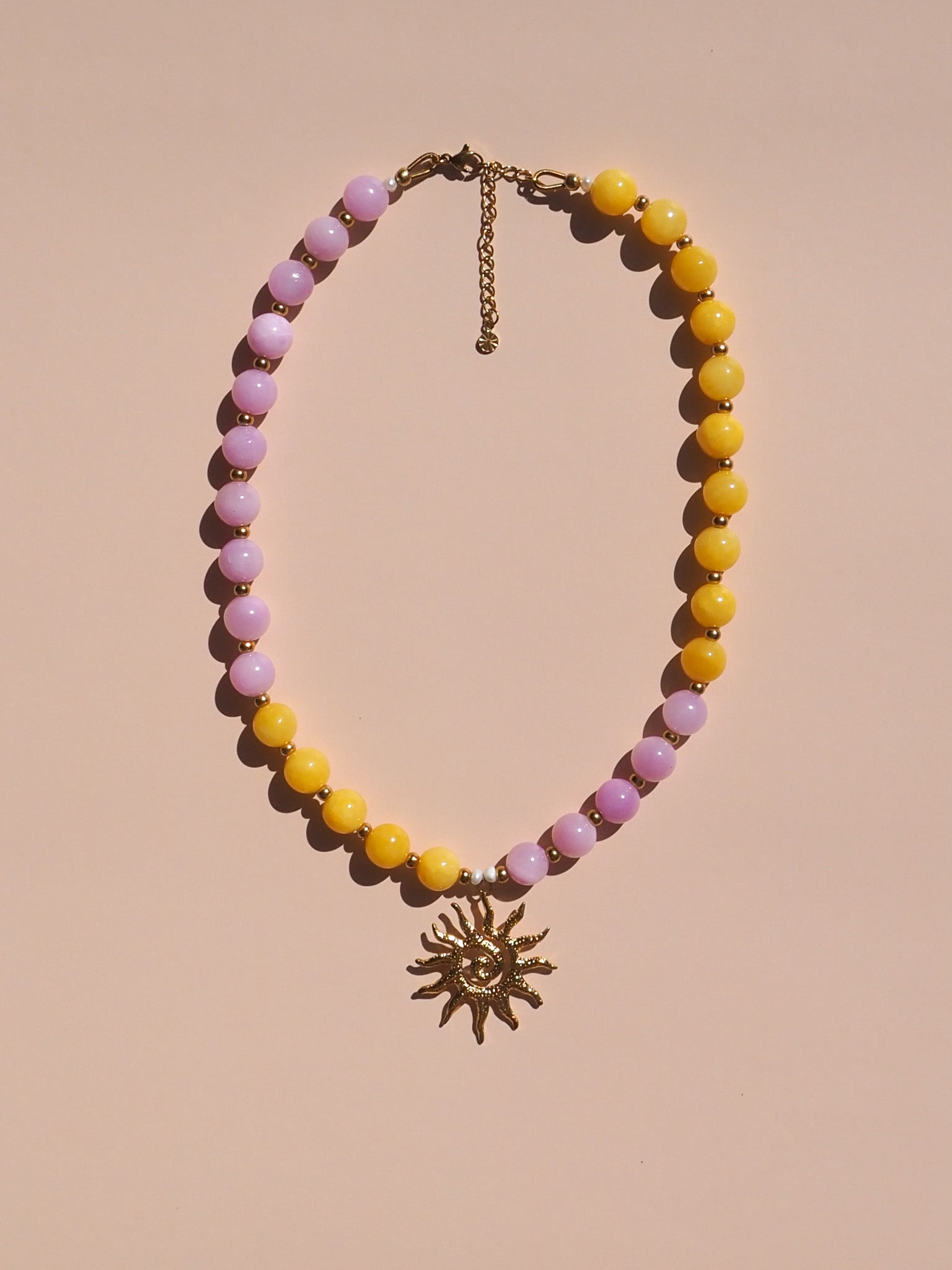 Spiral Sun Pink & Yellow