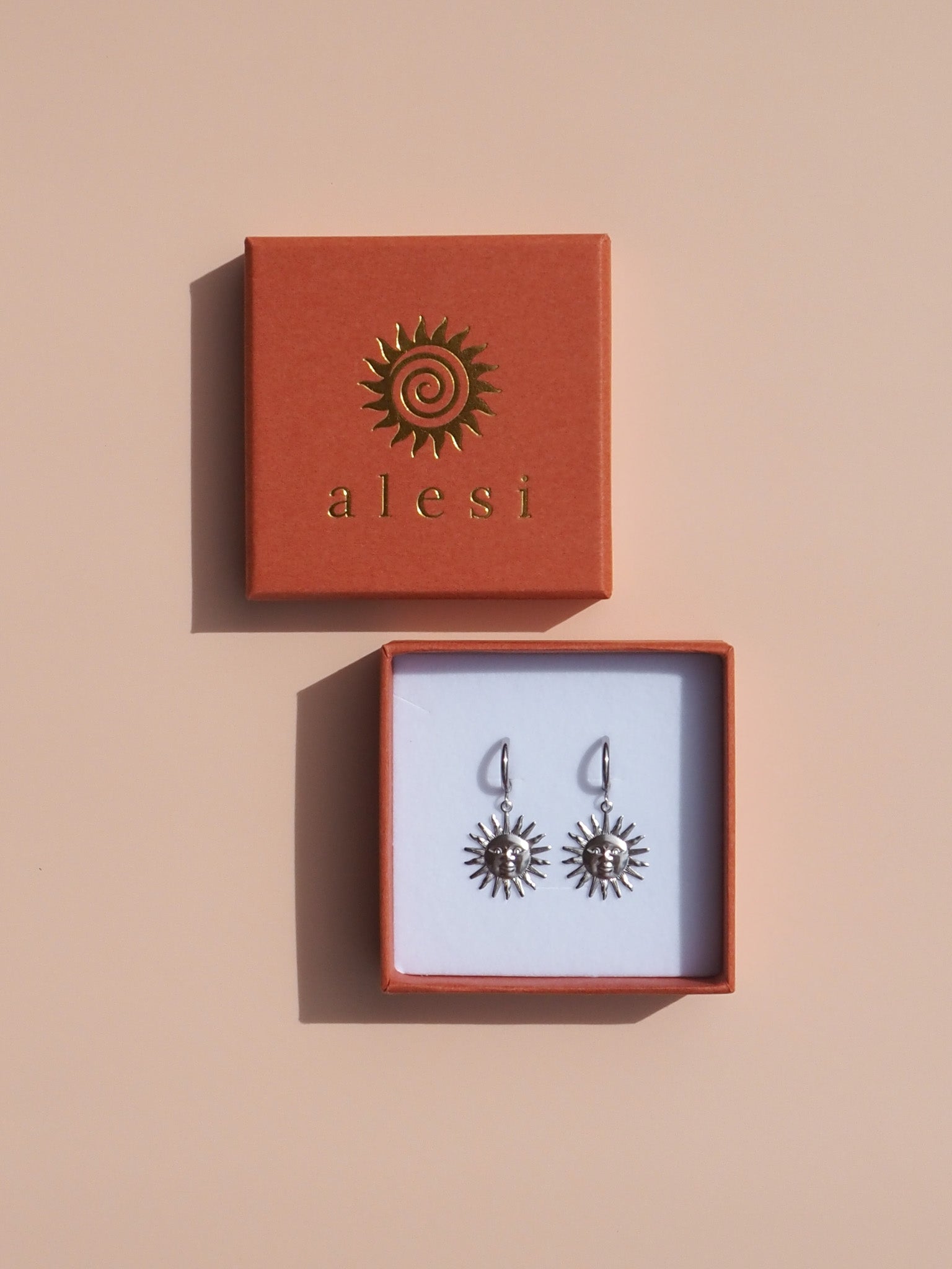 Sun Earrings -Silver