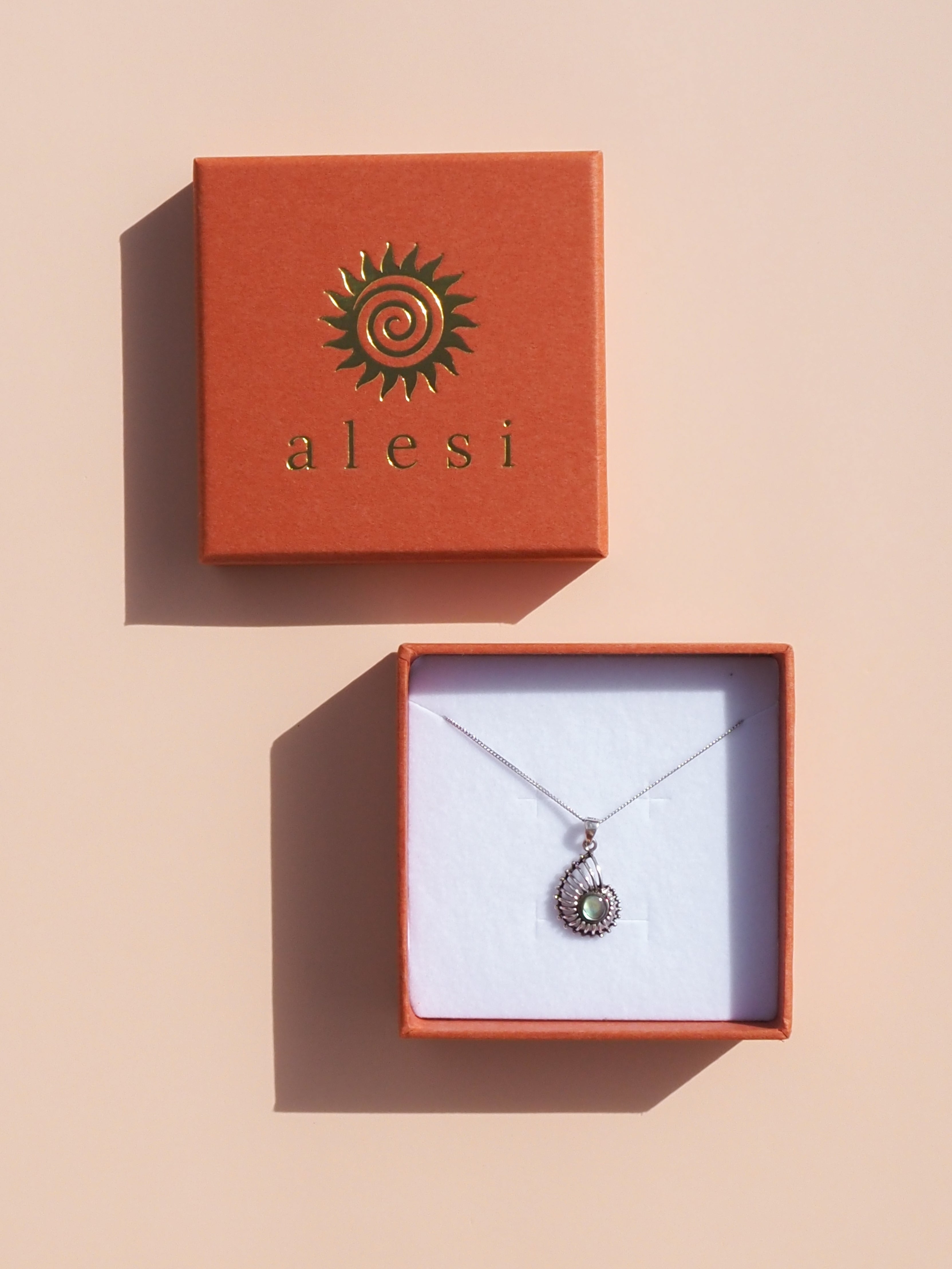 Abalone Spiral Shell Necklace