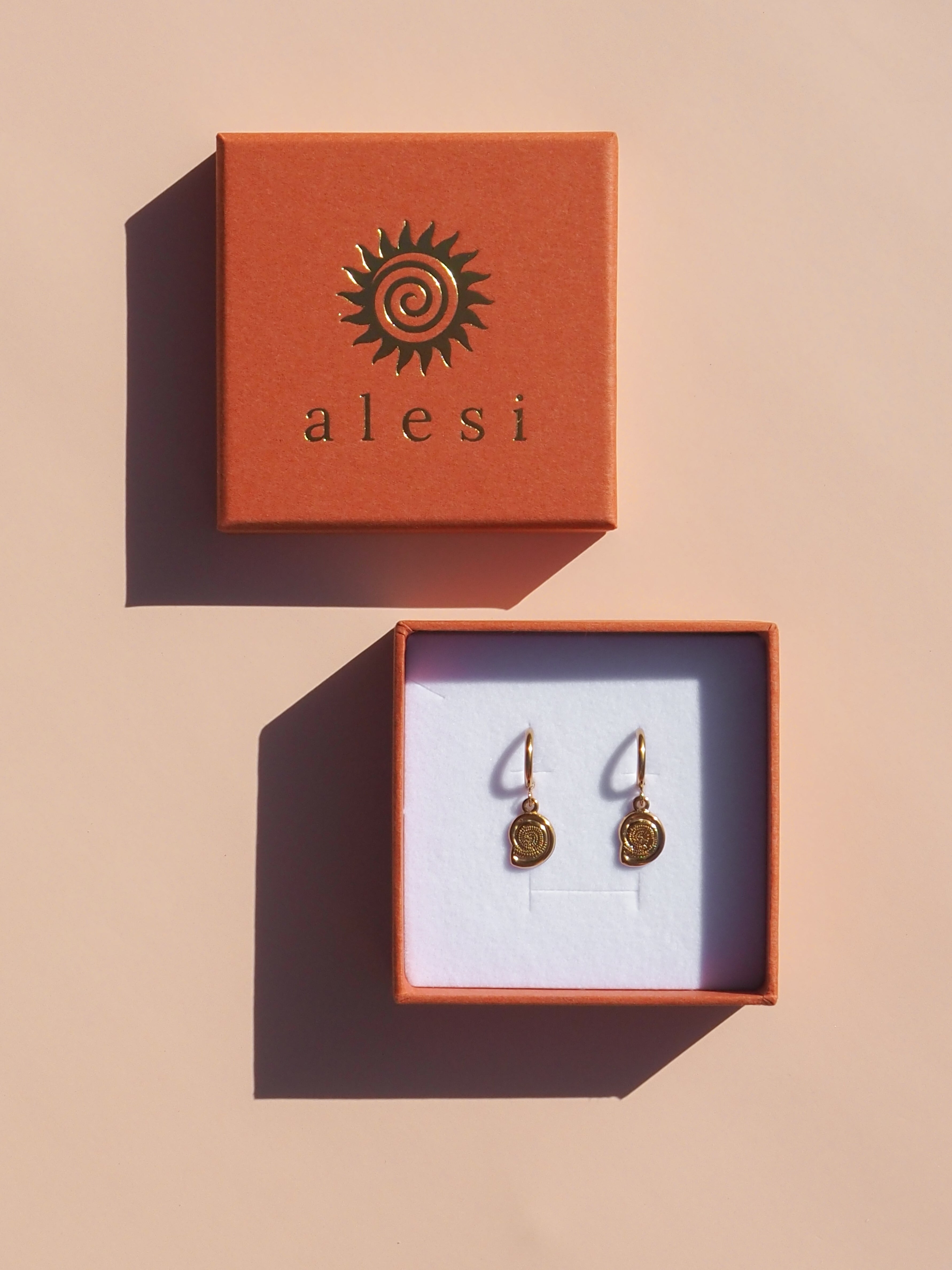 Spiral Seashell Earrings