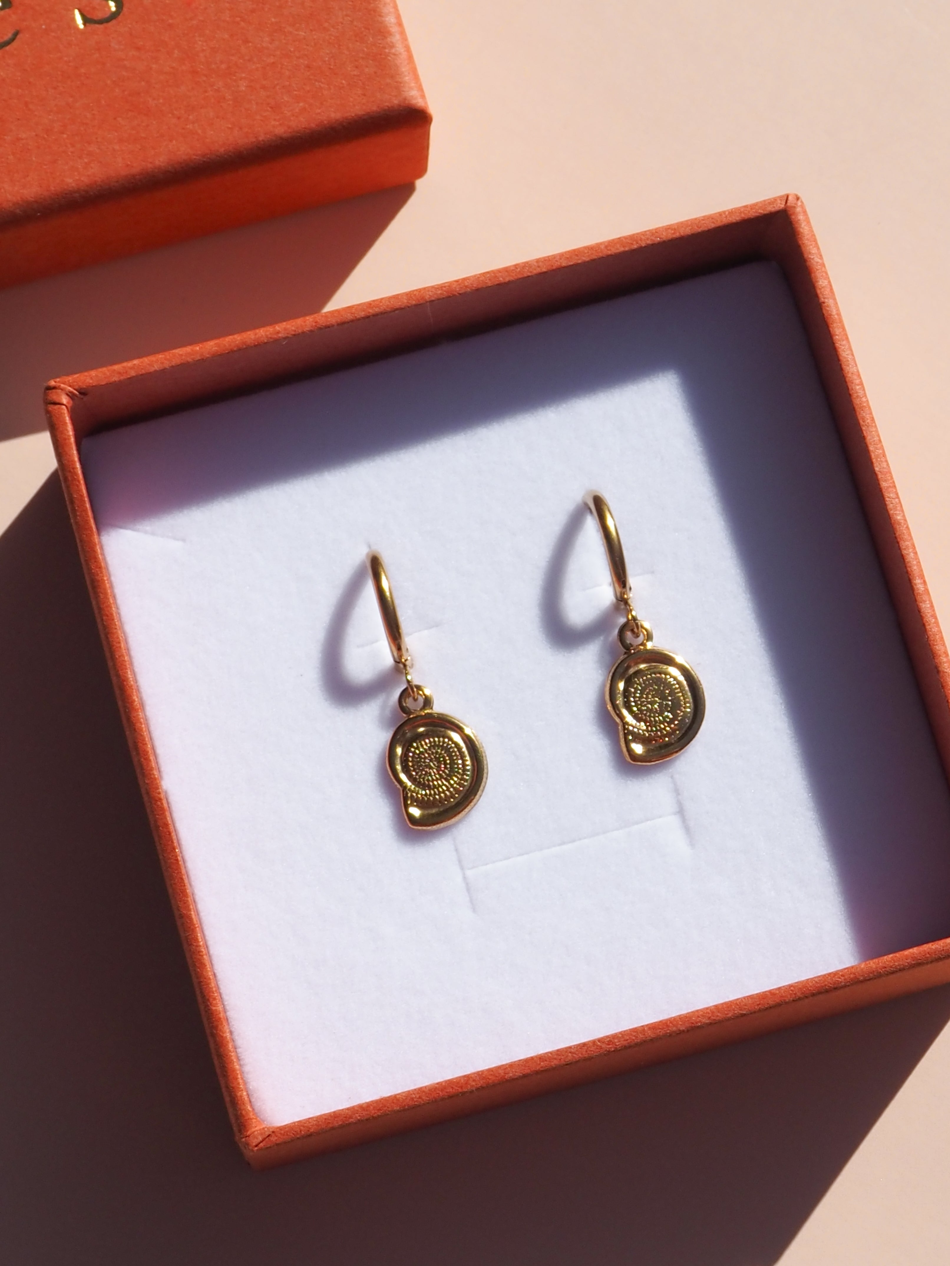 Spiral Seashell Earrings