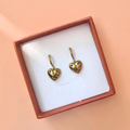 'LOVE' Heart Earrings